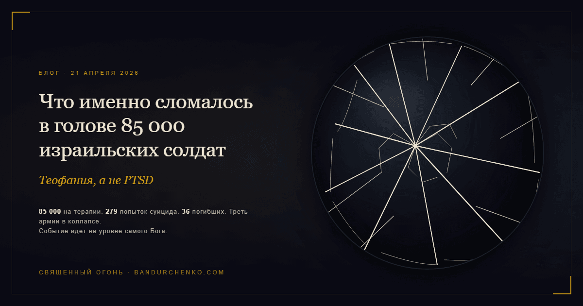 Что именно сломалось в голове 85 000 израильских солдат