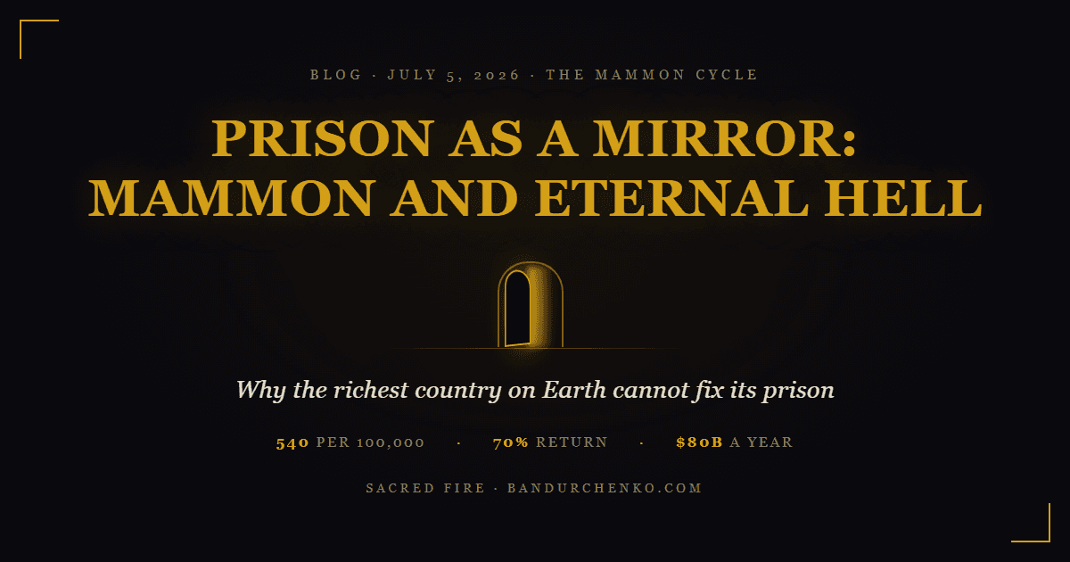 The Prison as a Mirror: Mammon and Eternal Hell