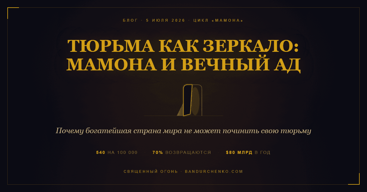 Тюрьма как зеркало: Мамона и вечный ад